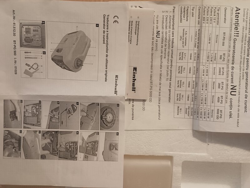 Generator Einhell inverter portabil compact nou